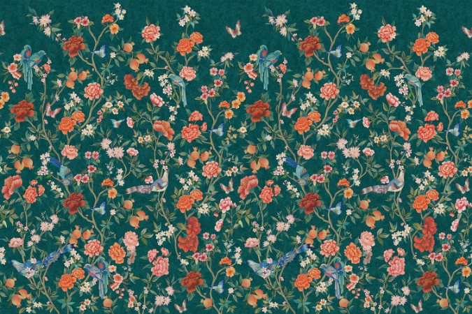 Ritratt ta’ Imperial Gardens teal - 99511